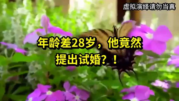 年龄差28岁,他竟然提出试婚!