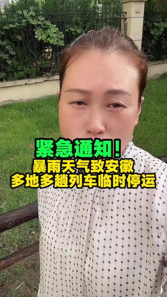 紧急通知!暴雨天气致安徽多地多趟列车停运#安徽阜阳 #阜阳 #老百姓关心的话题 #列车停运 #同城热门