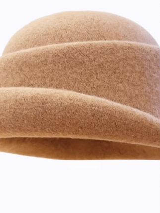 #秋冬绵羊毛软定型千金帽礼帽公主帽