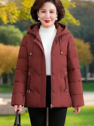 中老年妈妈装大码短款棉衣棉服棉袄妈妈中年加厚妈妈中年冬装外套#中老年穿搭#秋冬穿搭#肉肉女孩的秋冬通勤穿搭#秋冬穿搭实用主义