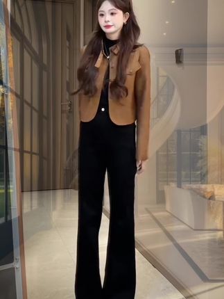#时尚休闲女装 #皮衣搭配 #显高显瘦 #气质女人