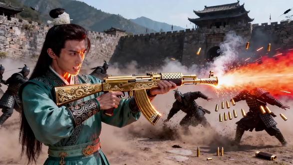 在古代流民拥有一把无限子弹的AK47,究竟有多爽。 #沉浸式历史 #历史脑洞 #民间故事 #古代热武器