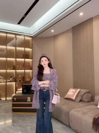 百搭洋气减龄休闲宽松毛衣套装 超美腻 每个颜色都超漂亮 强烈安利给漂亮小姐姐们#女神穿搭 #减龄气质 #时髦穿搭 #高级感穿搭 #气质范