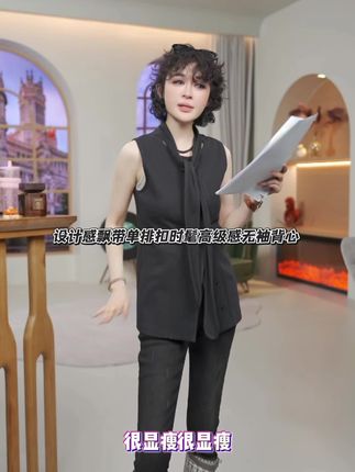 姐妹们,这款背心简直是颜值与实力并存!单排扣设计搭配灵动飘带,既显瘦又显气质,洋气十足。它超百搭,无论是配裙子还是裤子都毫无违和感。100%纯棉面料,上身舒适透气,逛街聚会皆宜,让你轻松成为人群焦点!