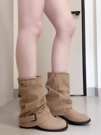秋冬显腿细神器裤管靴 #短靴 #裤管靴 #女鞋推荐 #辣妹靴子 #靴子控