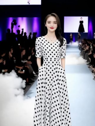#连衣裙 #时尚穿搭 #波点连衣裙 #新款上新 #品质女装