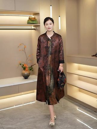 #风衣#风衣外套中长款 #风衣搭配 #新中式女装#新中式国风裙推荐