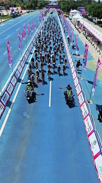2026中国公路自行车公开赛(衡水站)激情开赛。#衡水湖旅游景区 #电影之歌律动衡水湖