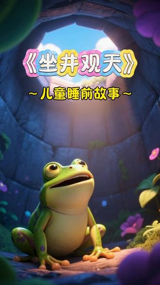 睡前故事《坐井观天》这个故事告诉我们,不要局限于自己所见所知,眼界要开阔,要勇敢的去探索未知世界#睡前故事#益智故事#益智早教#启蒙早教