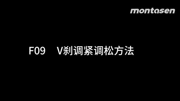 F09V刹调紧调松方法