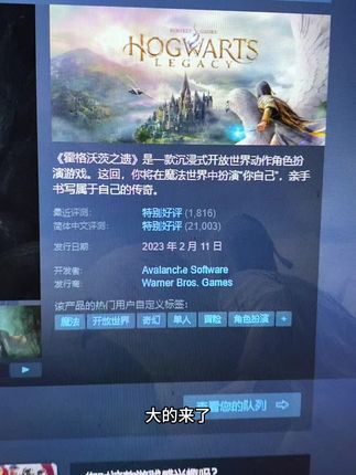 霍格沃茨之遗#霍格沃茨之遗 #steam游戏 #主机游戏 #steam热门游戏推荐