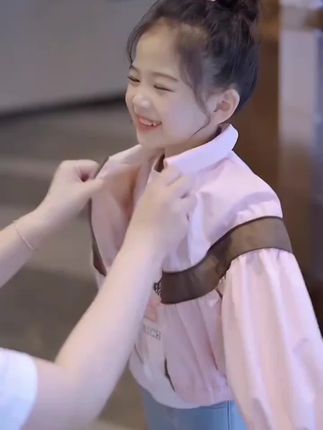 女童外套2025春季中大童时尚夹克棒球服上衣新款儿童拉链衫外套#女童穿搭 #棒球服外套 #女童秋装 #高品质童装