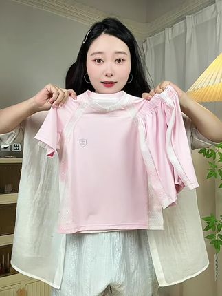 儿童夏季防晒速干运动套装男女童凉感拼接,短袖短裤两件套UPF50+#夏季穿搭 #儿童速干套装 #源头实力厂家 #高品质童装 #夏日穿搭