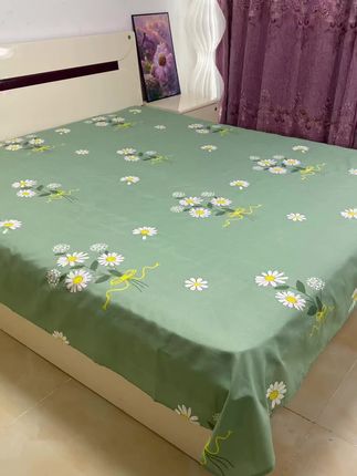 这次买的床单大小合适,布料柔软细腻,四季好用#大床单 #结实耐用 #花色好看 #床上用品