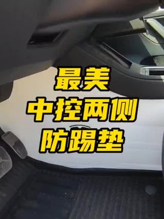 给特斯拉中控两侧的大毛毡装上这套美颜防踢垫!#特斯拉modely #焕新版modely #焕新Y #焕新3