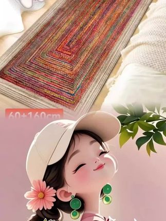 【60*160cm】彩色仿麻床边飘窗玄关走廊地毯地垫#好物推荐 #地毯 #地垫 #居家好物 #地毯地垫