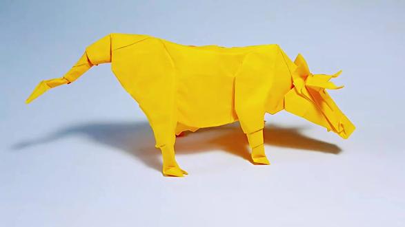 折纸奶牛视频教程5 #手工折纸