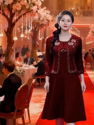 #上热门 #婚庆礼服 #新款连衣裙 #高端大气 #婚礼妈妈礼服