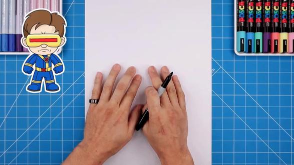 教你画复联末日独眼巨人,超酷发型眼镜全安排 #卡通人物 #简单画 #亲子简笔画 #一起学画画