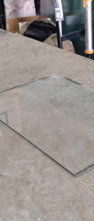 玻璃开孔全过程。安装玻璃 镜子