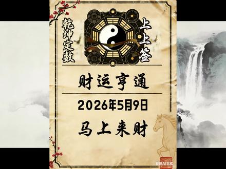 2026年5月9日 黄历解说 #今日黄历#财神方位#运势播报#热点话题#彭祖宜忌