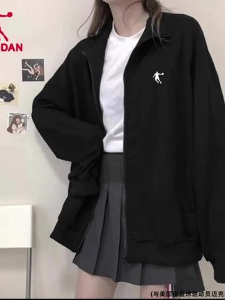 商城加补抖音旗舰 乔丹外套女2025春季新款官方正品 休闲运动服开衫针织上衣女士宽松#上热门🔥 #休闲外套