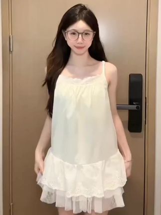 #韩系穿搭 #叠穿内搭#我又心动了 #蕾丝内搭