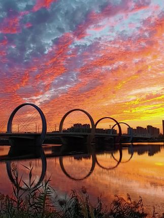 遇见是意外的惊喜,有些美景可遇不可求!#火烧云美景 #夕阳余晖下的美好