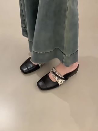 #包头半拖 #内增高女鞋 #软底软面穿上超舒服 #女鞋 #好鞋推荐