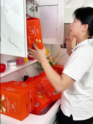 想要品质好又划算的洗脸巾往这里看,纯棉质感的家庭装悬挂式洗脸巾#洗脸巾推荐 #柔软亲肤 #好物推荐 #清风洗脸巾