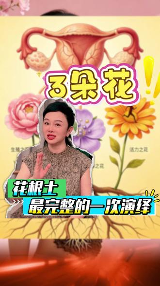 【3朵花 】花根土最完整的一次演绎 #蕊畔花根土 #蕊畔王海燕 #蕊畔教育 #女性健康 #卵巢保养