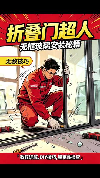 告别边框!无框玻璃门,采光&颜值双在线
#无框玻璃折叠门 #折叠门#真实生活分享计划 #门窗师傅的安装工作日常 #商铺玻璃门安装