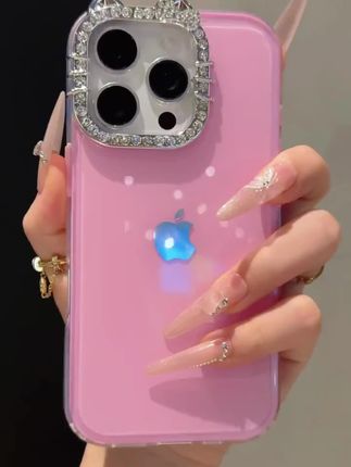 新款闪钻镜头果冻纯色适用苹果16手机壳iPhone15promax新款14/13#手机壳推荐 #苹果手机壳