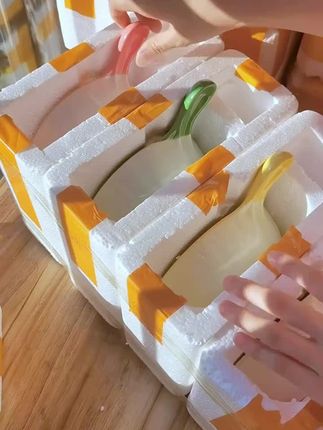 天啊,这也太可爱了吧#釉下彩餐具 #颜值餐具 #米饭碗 #盘子 #汤碗