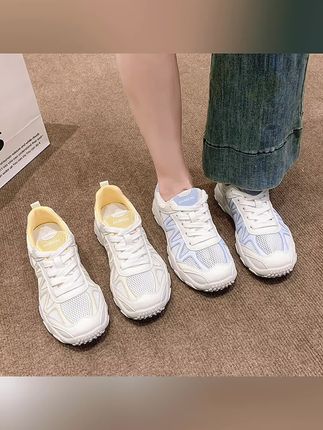 网面透气新款老爹小白鞋女2025夏季平底运动休闲百搭轻便阿甘鞋潮#便宜又好穿 #透气舒适 #百搭鞋子 #哎呦喂你鞋真好看 #时尚美鞋
