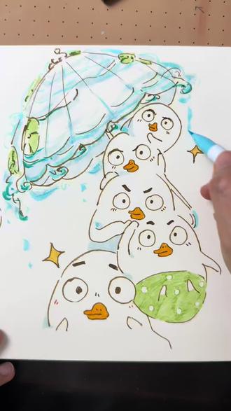 哪只画的最好看🤨 #手绘 #画画 #二次元 #超自然行动组 #超自然行动组小刘鸭
