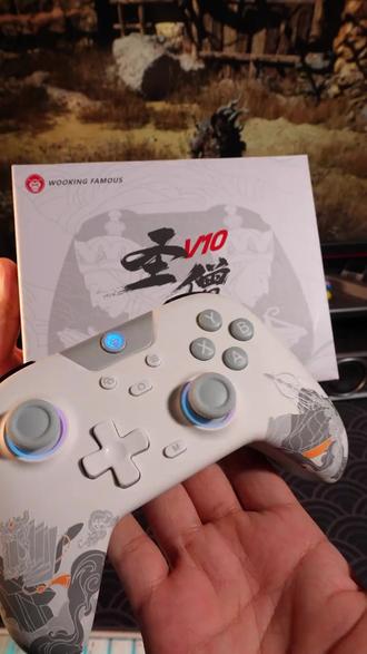 WOOKING/吾空圣僧V10双霍尔电竞无线三模电脑游戏手柄推荐#游戏手柄 #黑神话悟空 #百元游戏手柄 #圣僧V10 #吾空游戏手柄