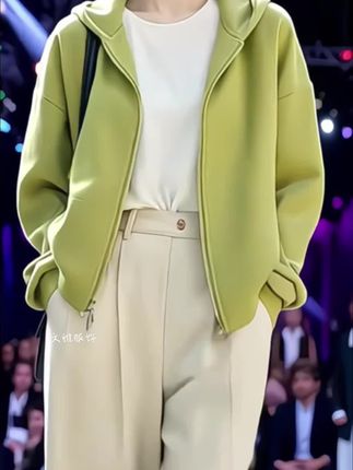 新款卫衣外套女宽松休闲百搭显瘦休闲大码韩版长袖秋季棒球服上衣#高级感穿搭 #时尚休闲穿搭 #休闲减龄穿搭 #百搭上衣 #外套穿搭