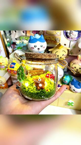创意轻松熊玻璃罐微景观diy材料包熊哥熊妹高级感小众送朋友闺蜜 #玻璃罐摆件 #送闺蜜礼物 #DIY微景观 #手工材料包 #小众装饰