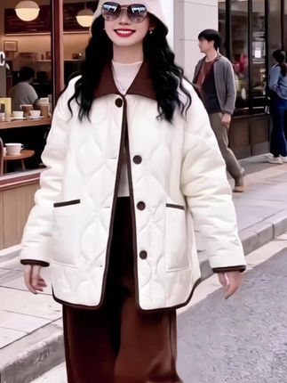 #通勤穿搭如何摆脱土气感 #外套穿搭 #秋冬穿搭 #棉服 #棉服也能穿出时尚感