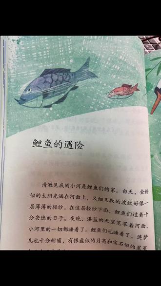 《稻草人》第6天打卡之《鲤鱼的遇险》。
引导小朋友说句子——什么似的什么