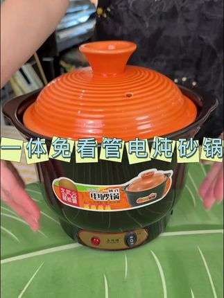 不溢锅自动断电免看管#电炖砂锅 #一体砂锅#电炖砂锅煲汤 #电炖砂锅陶瓷