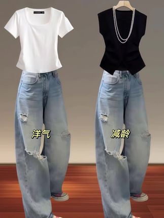 #夏季穿搭 #百搭神裤 #显高显瘦显腿长 #藏肉显瘦穿搭 #不挑年龄不挑身材