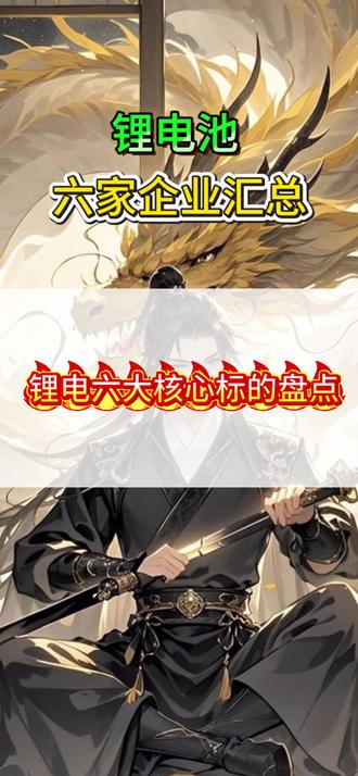 ✨固态电池 + 锂电赛道 六大潜力企业整理 #股民交流
