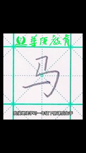 华唐书法公益课堂 一年级课后生字~马 #基础书法常识 #书法学习干货 #汉字书写技巧 #一年级生字下册 #一年级生字书写