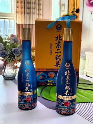 京皇城【整箱4瓶】二锅头国潮蓝,53度清香型白酒,中秋节送人送礼或是自饮都特合适!#好喝不贵 #好酒推荐 #纯粮酿造 #口粮酒#送礼佳品