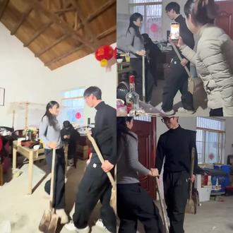 #铁锹姐弟#全是爱#铁锹姐弟三屏同步来了