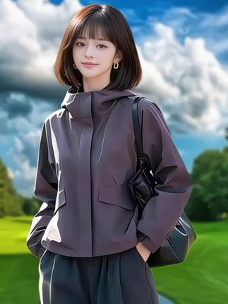 #舒适穿搭 #通勤搭配 #洋气冲锋衣外套 #早秋时尚 @抖音小助手