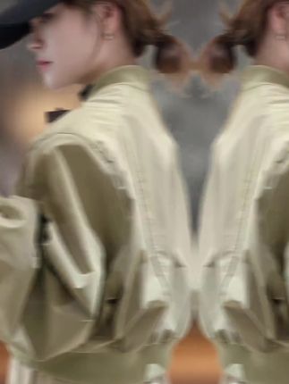 秋季休闲夹克外套女百搭显瘦宽松小个子短款上衣棒球服简约时尚#夹克外套 #休闲外套 #短款上衣