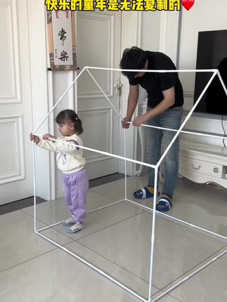 给女儿安排了心心念念的#公主帐篷 有了自己的秘密基地太开心了,睡觉玩耍都在里面。#儿童帐篷屋 #公主帐篷屋 #女孩玩具 #六一儿童节礼物